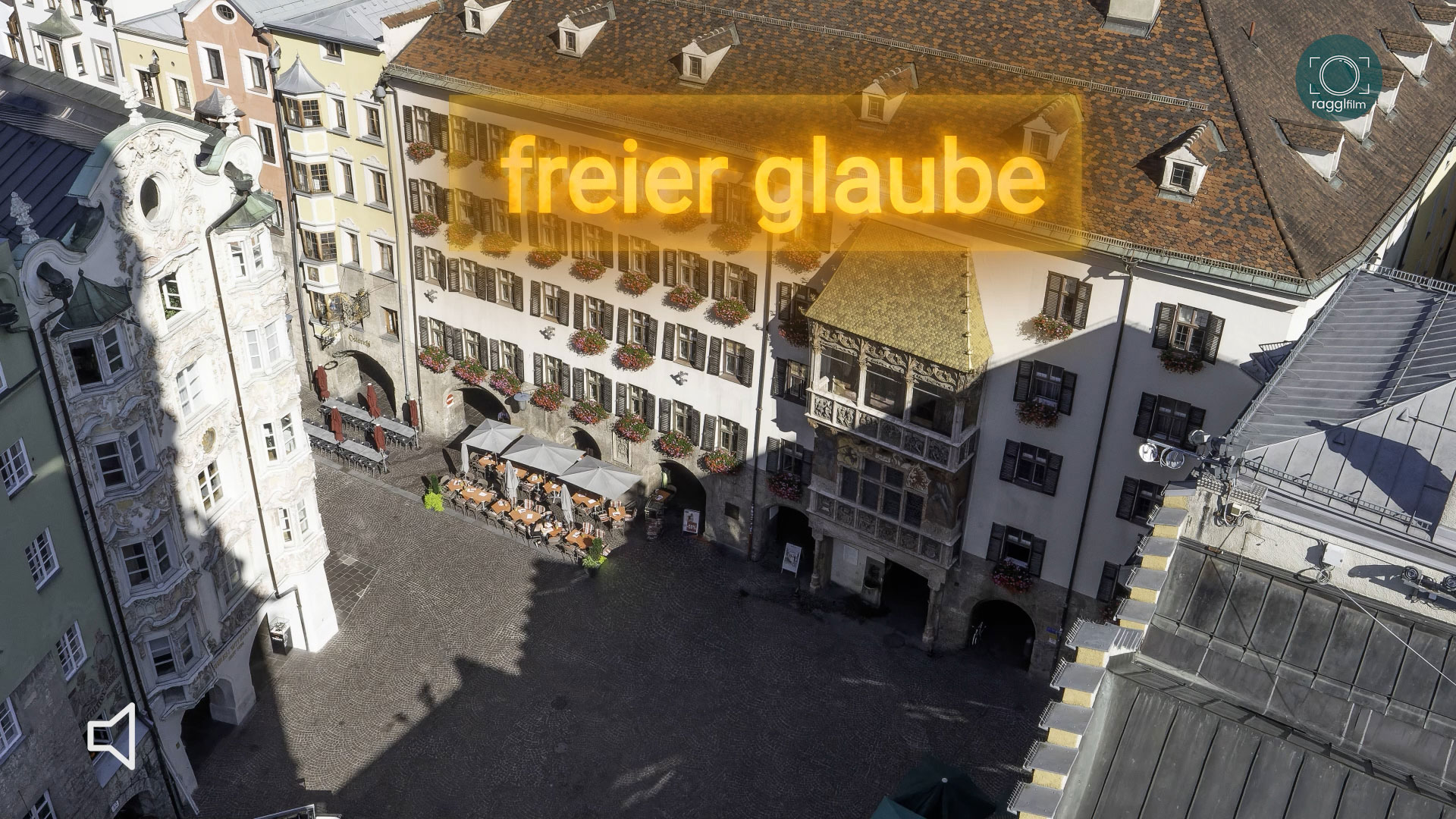 Christenverfolgung in Innsbruck im Mittelalter. Foto vom Goldenen Dachl in Innsbruck